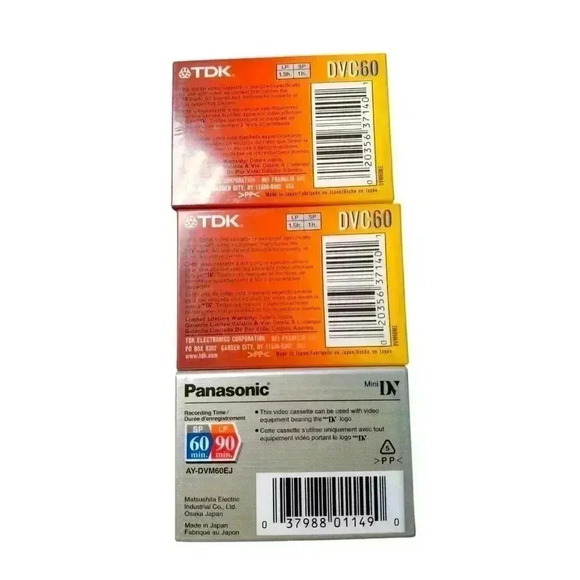 Lot of 3-DVC 60 Mini DV SUPERIOR GRADE Digital Video Cassette Tapes - NEW - Picture 4 of 8